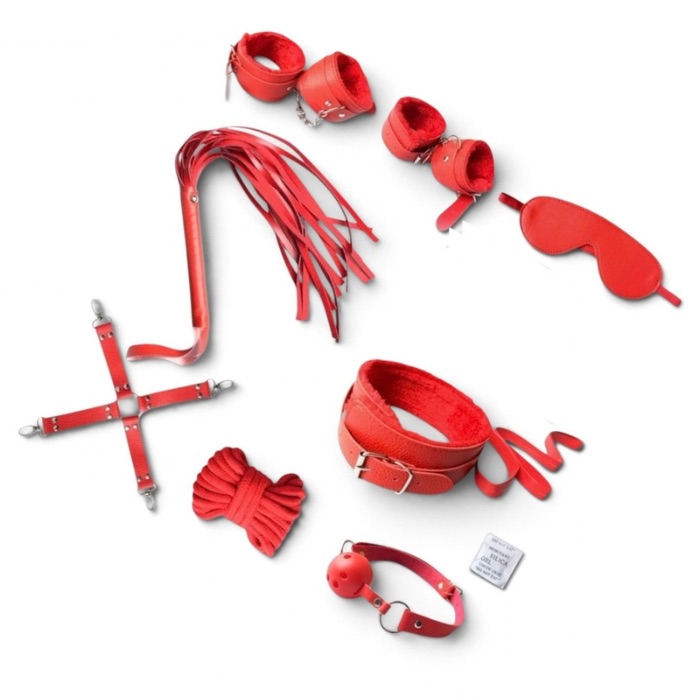KIT COMPLETO SADO BONDAGE ROJO 2 sexshopdelperu69 trujillo